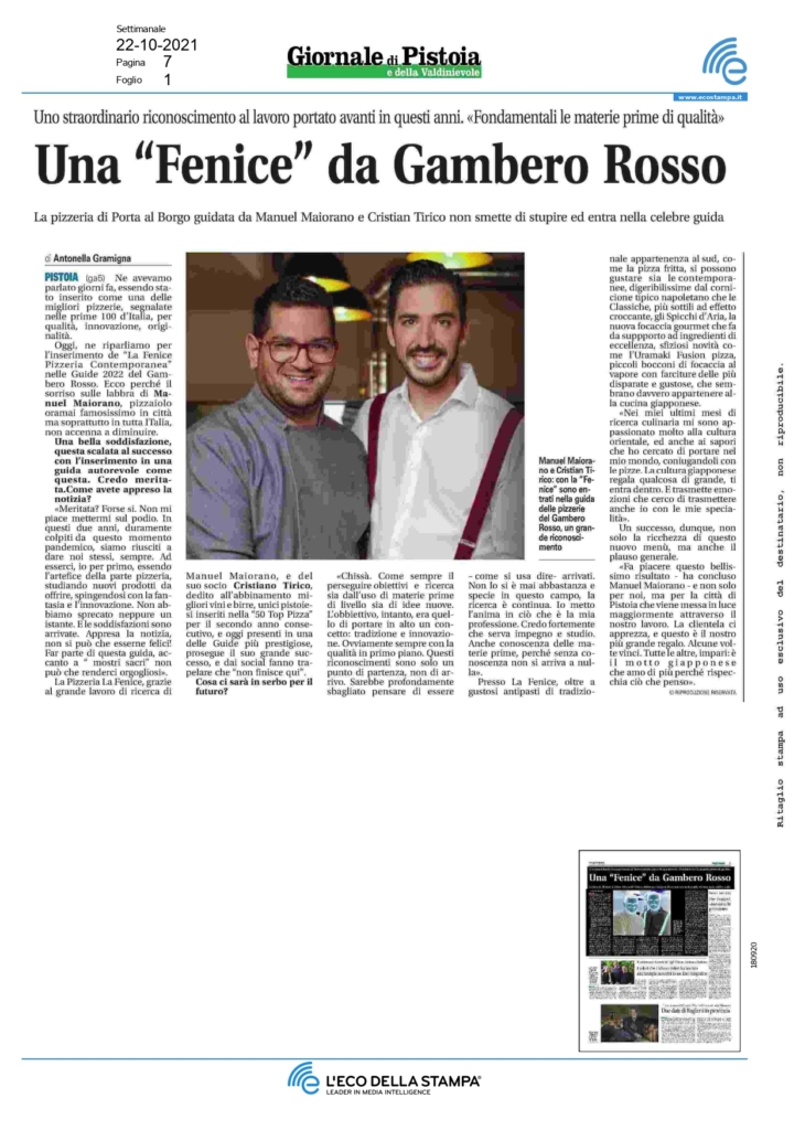 Giornale Di Pistoia_22/10/2021