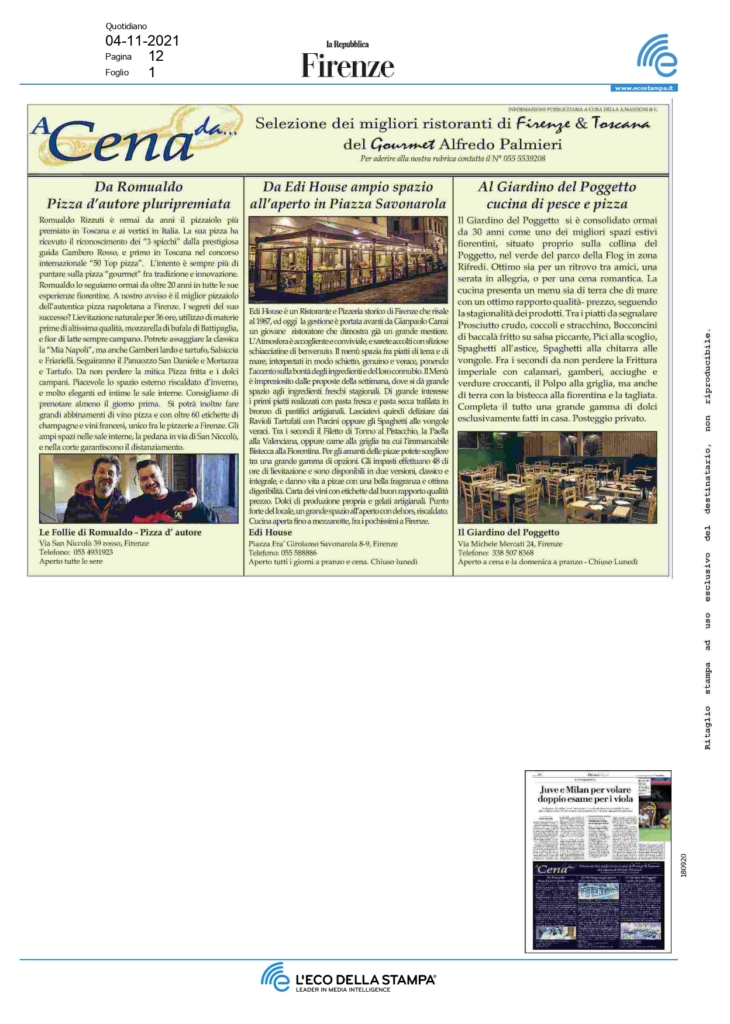 La Repubblica di Firenze1_04/11/2021