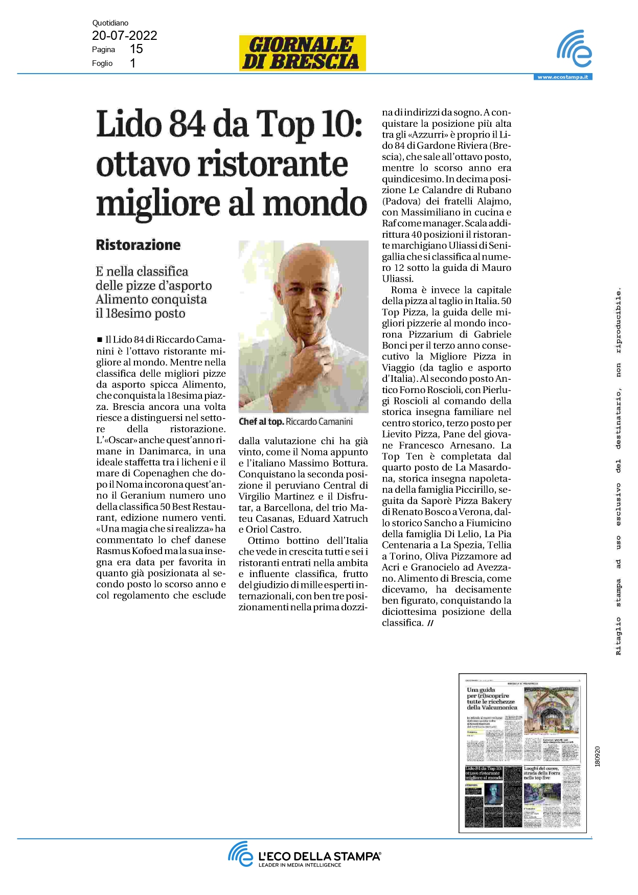 Giornale Di Brescia - Luglio 2022