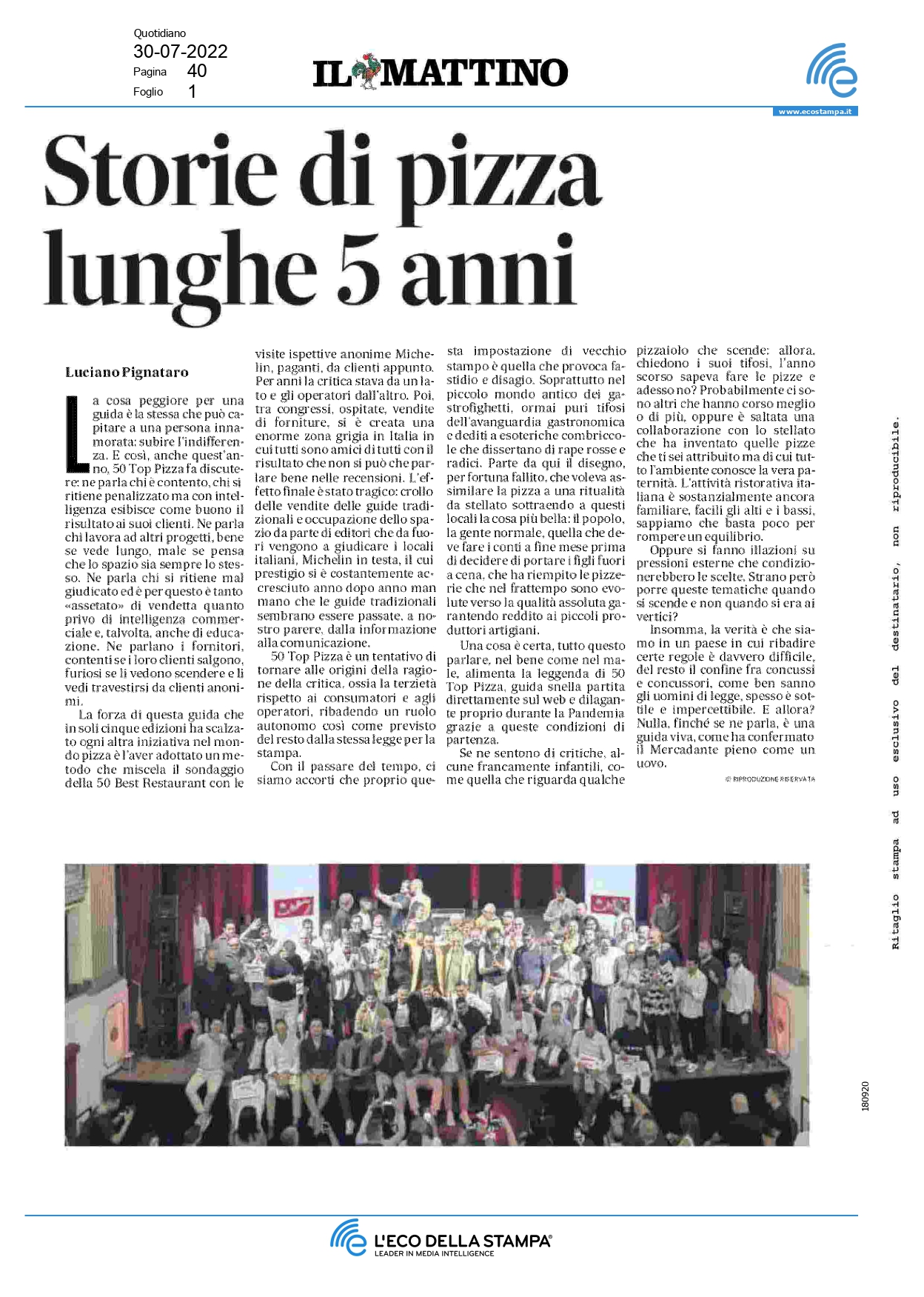 Il Mattino - Luglio 2022 - 1