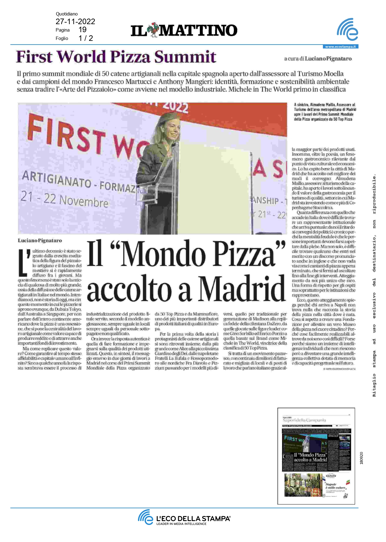 Il Mattino - Novembre 2022