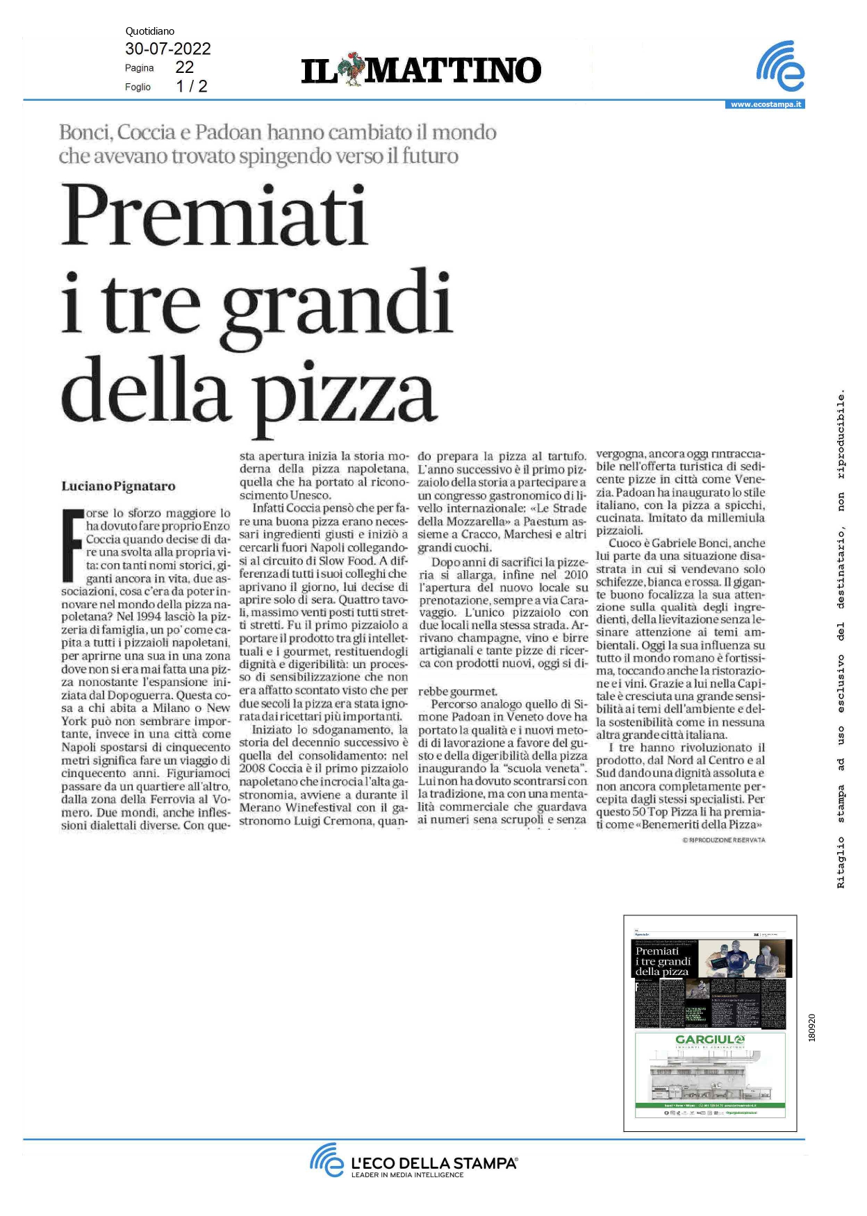 Il Mattino - Luglio 2022 - 1