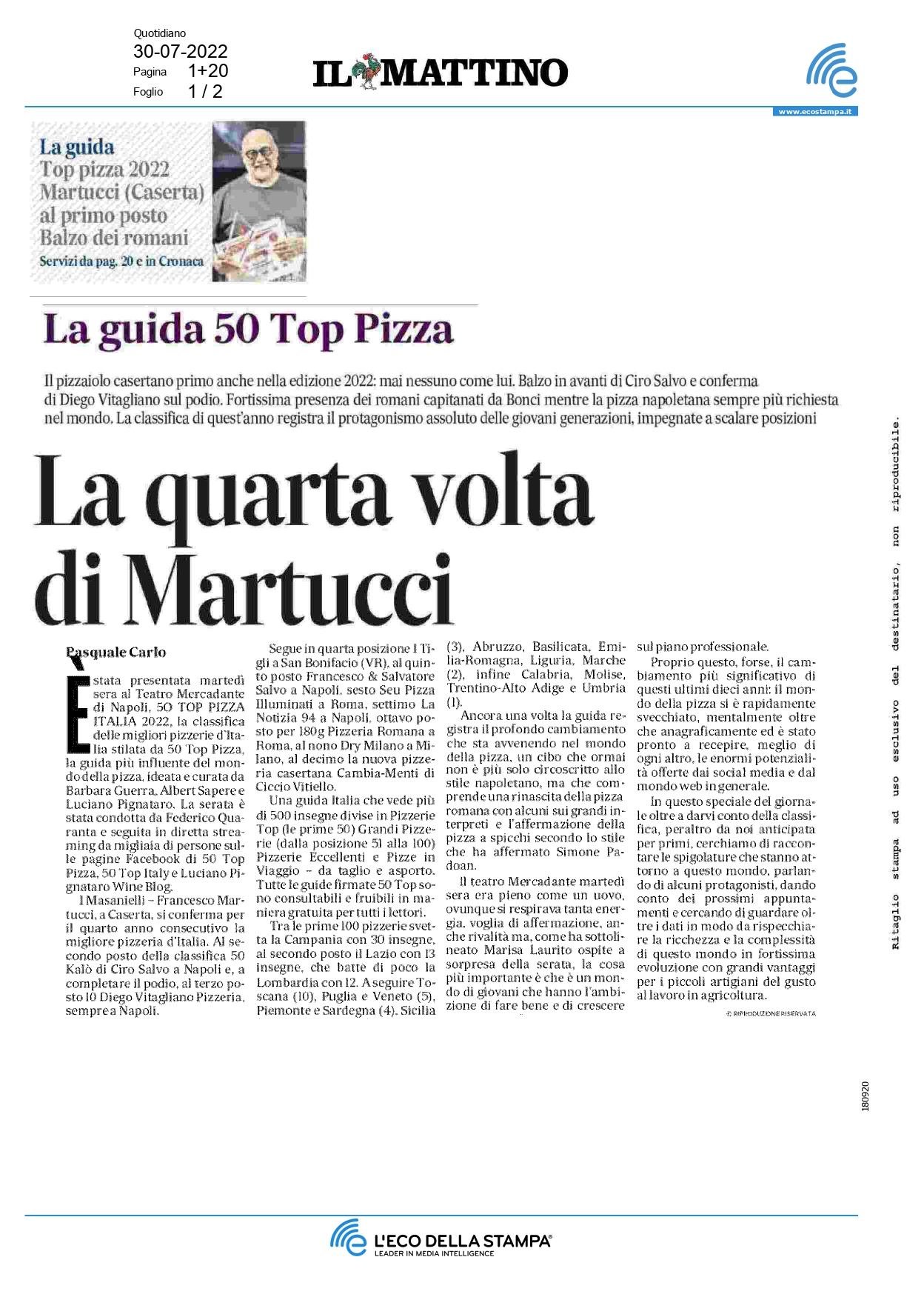 Il Mattino - Luglio 2022 - 1