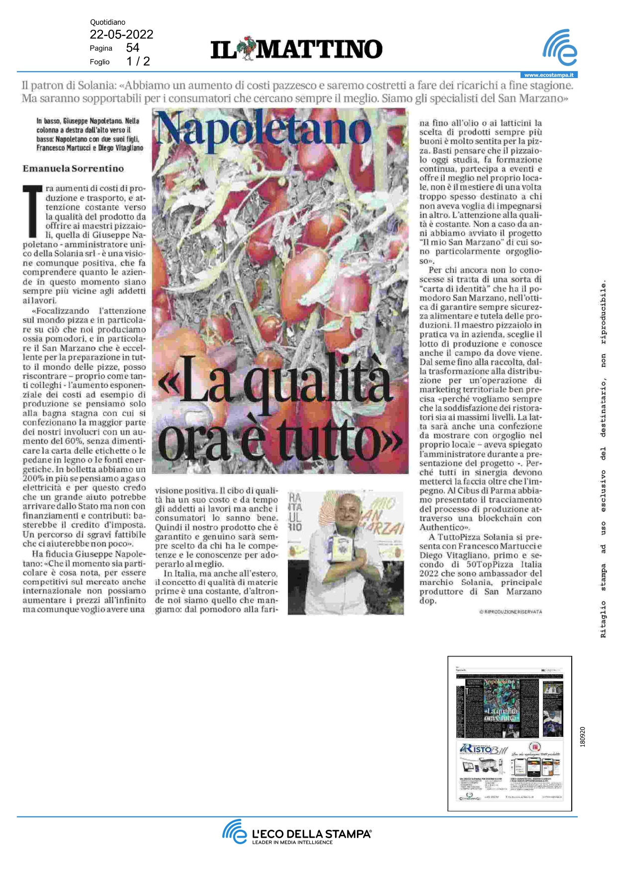 Il Mattino - Maggio 2022 - 1