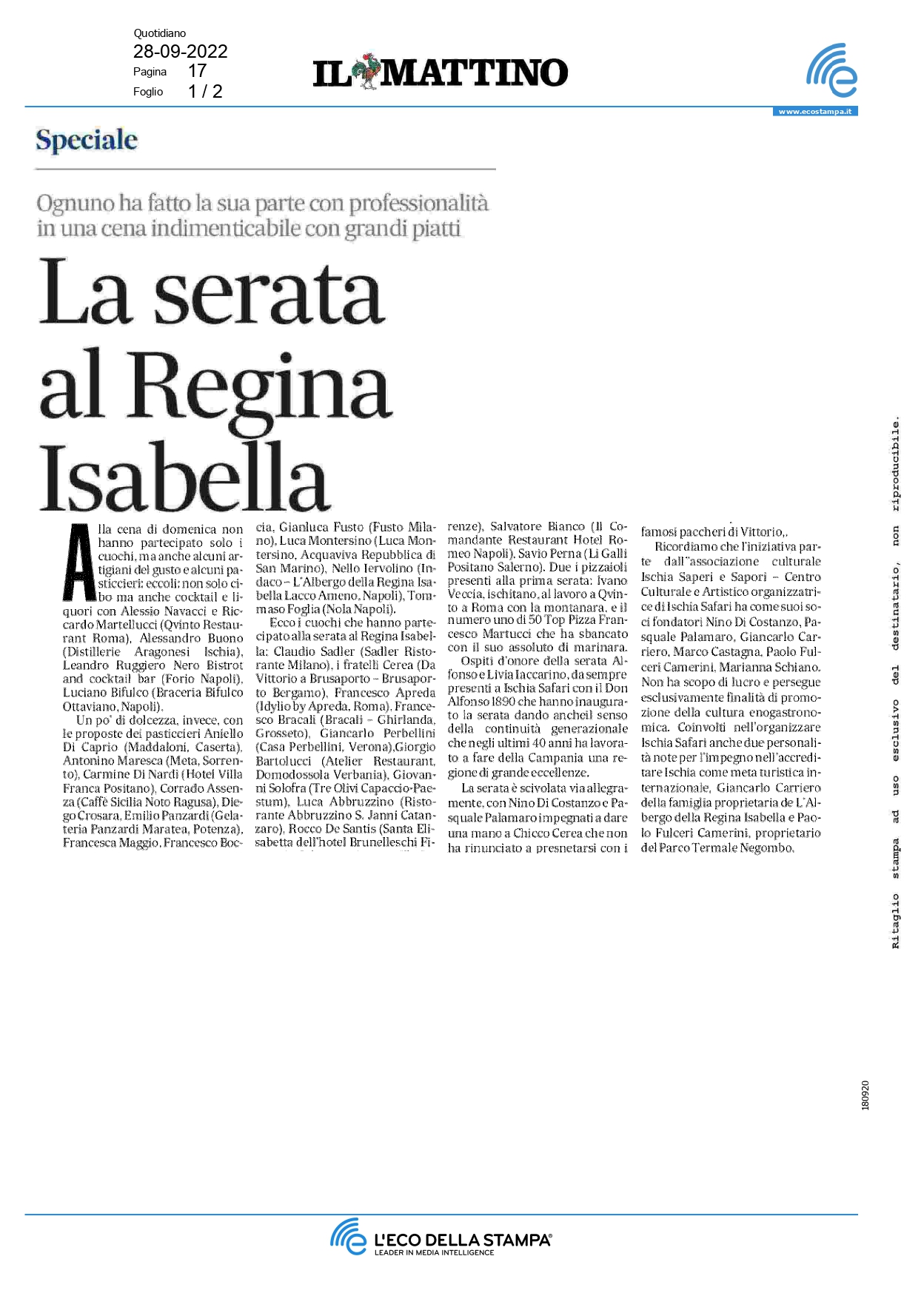 Il Mattino - Settembre 2022