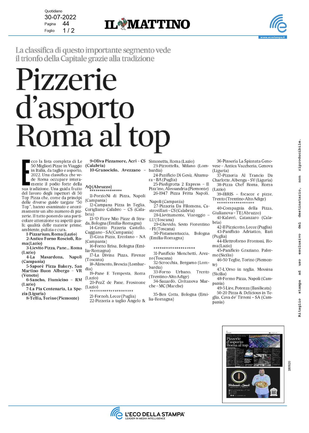 Il Mattino - Luglio 2022 - 1