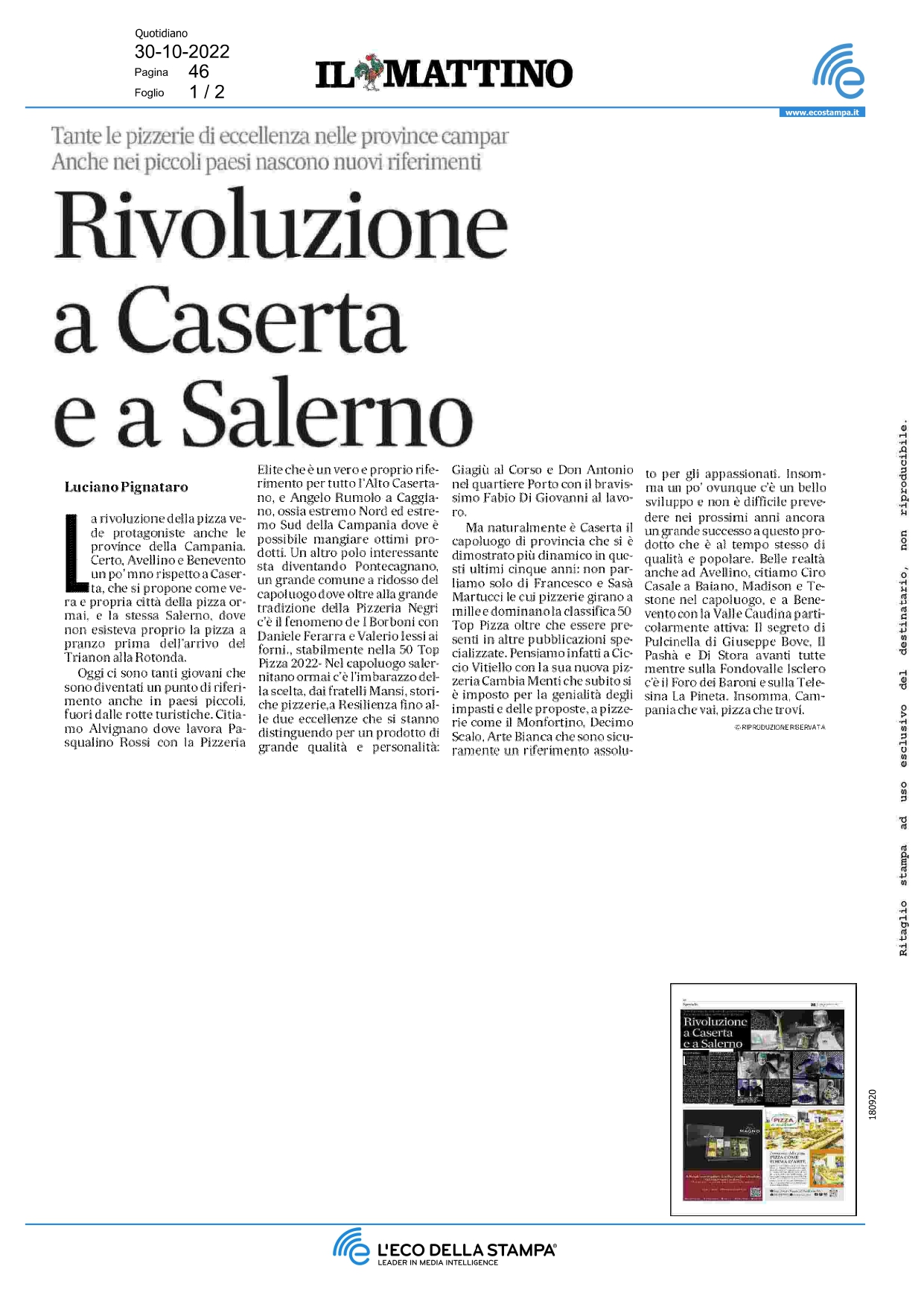 Il Mattino - Ottobre 2022 - 1