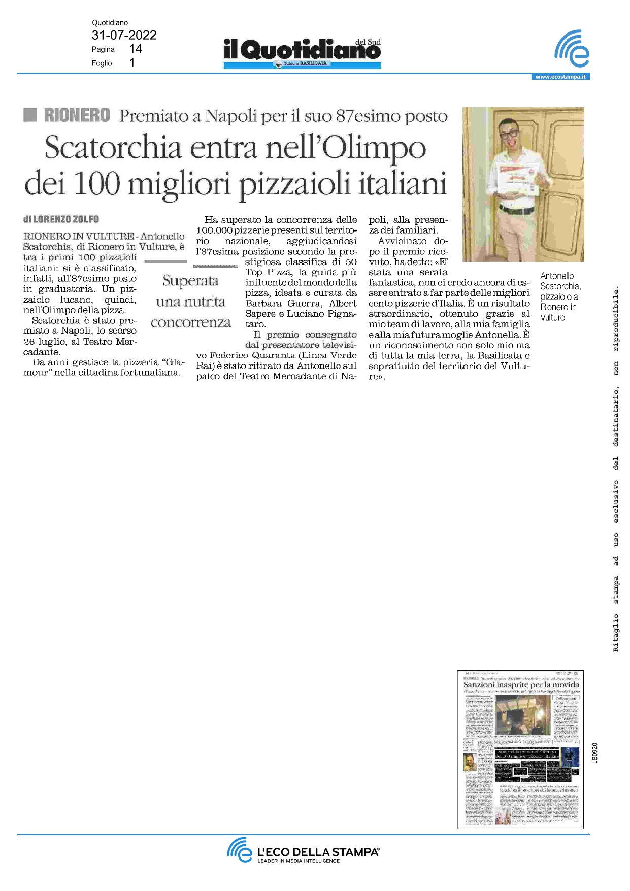 Il Quotidiano del Sud - Luglio 2022