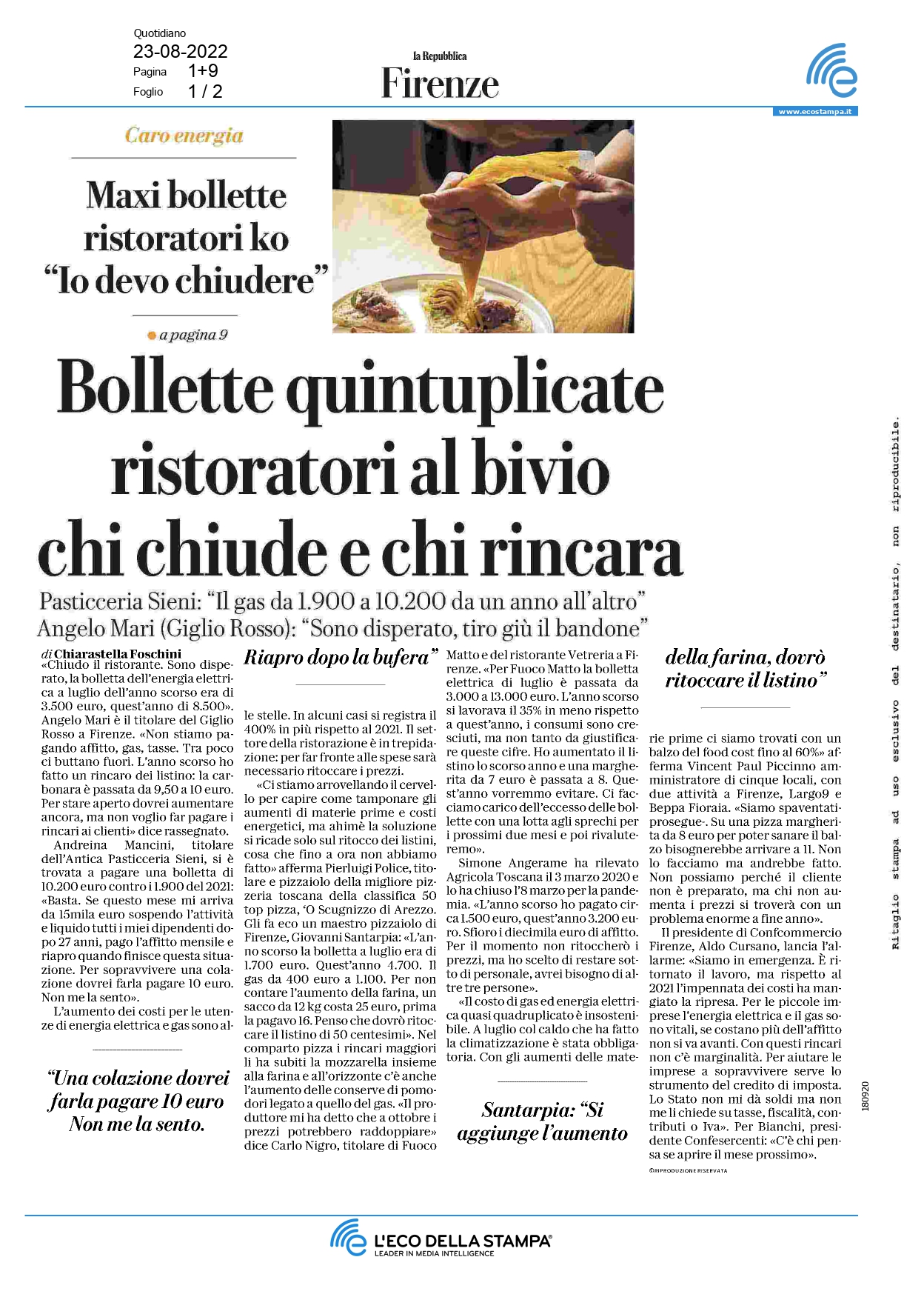 La Repubblica di Firenze - Agosto 2022 - 1